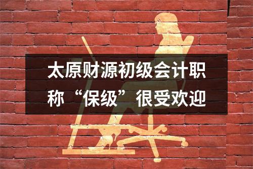 太原财源初级会计职称“保级”很受欢迎
