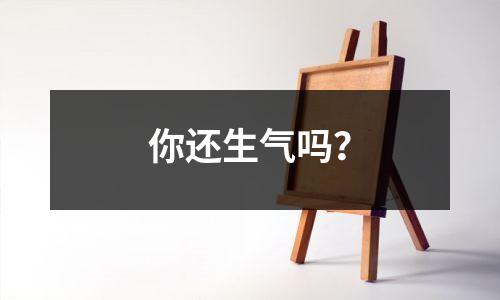 你还生气吗?