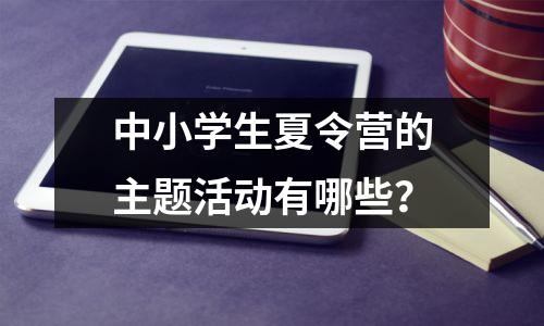 中小学生夏令营的主题活动有哪些?