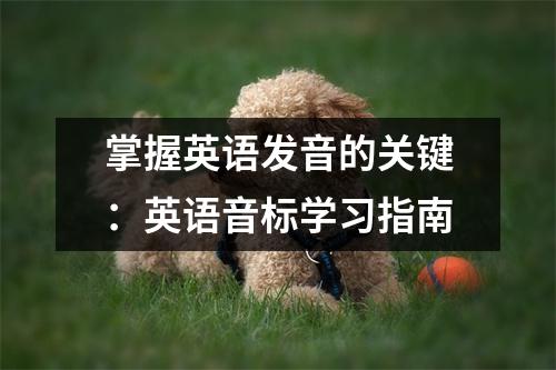 掌握英语发音的关键:英语音标学习指南