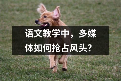 语文教学中,多媒体如何抢占风头?