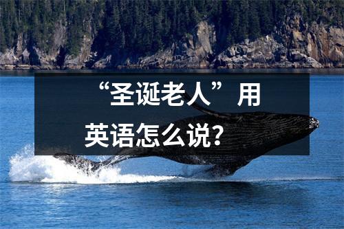 “圣诞老人”用英语怎么说?