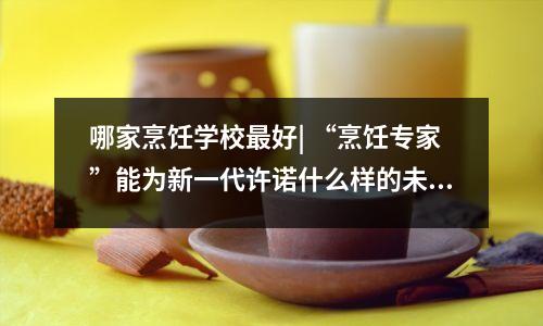 哪家烹饪学校最好| “烹饪专家”能为新一代许诺什么样的未来?