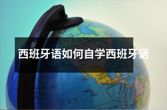 西班牙语如何自学西班牙语