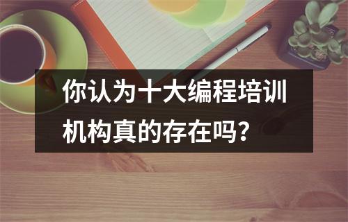 你认为十大编程培训机构真的存在吗?