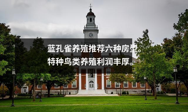蓝孔雀养殖推荐六种房型。特种鸟类养殖利润丰厚。