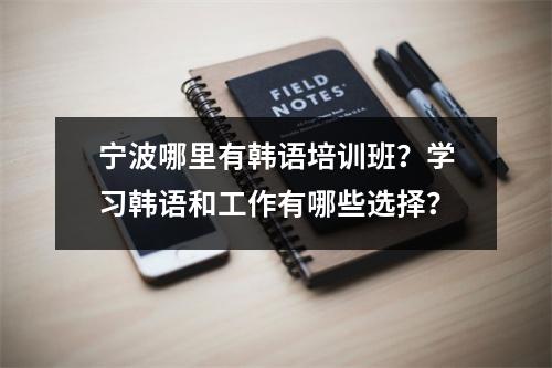 宁波哪里有韩语培训班?学习韩语和工作有哪些选择?