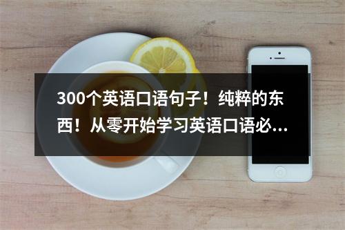 300个英语口语句子!纯粹的东西!从零开始学习英语口语必读!