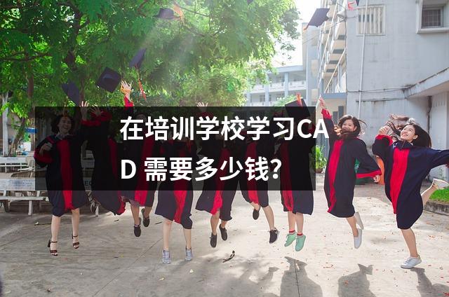 在培训学校学习CAD 需要多少钱?