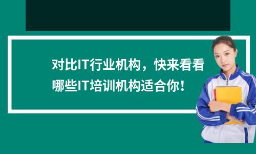 对比IT行业机构,快来看看哪些IT培训机构适合你!