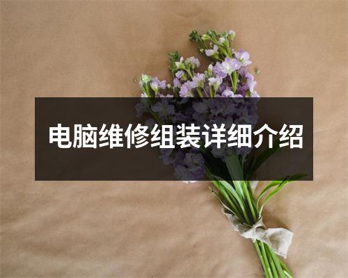 电脑维修组装详细介绍