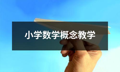 小学数学概念教学