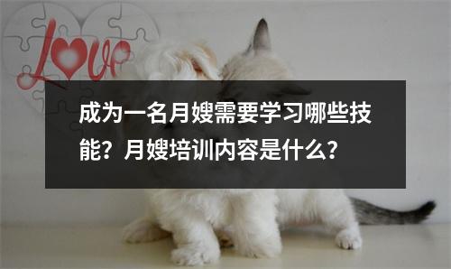 成为一名月嫂需要学习哪些技能?月嫂培训内容是什么?