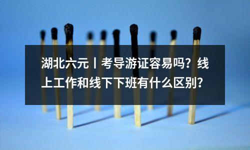 湖北六元丨考导游证容易吗?线上工作和线下下班有什么区别?
