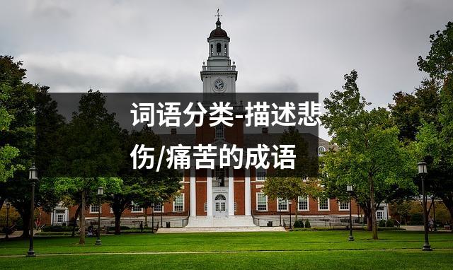词语分类-描述悲伤/痛苦的成语