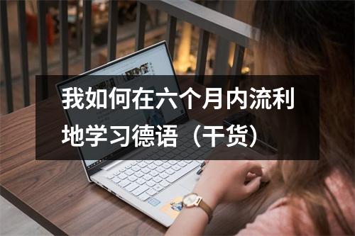 我如何在六个月内流利地学习德语(干货)