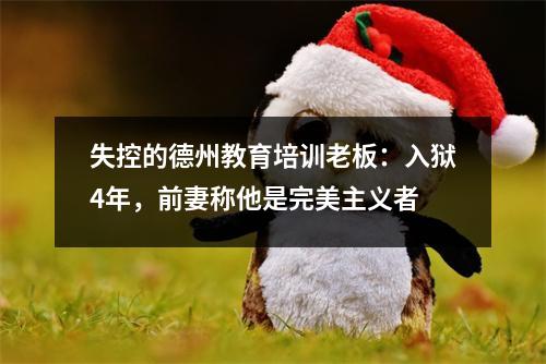 失控的德州教育培训老板:入狱4年,前妻称他是完美主义者