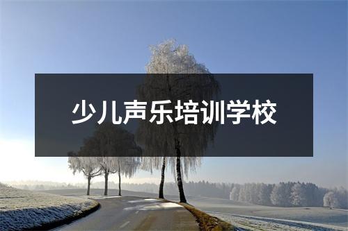 少儿声乐培训学校