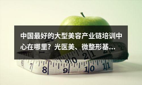 中国最好的大型美容产业链培训中心在哪里?光医美、微整形基础学习