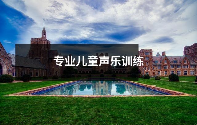 专业儿童声乐训练