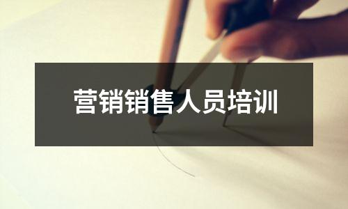 营销销售人员培训