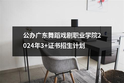 公办广东舞蹈戏剧职业学院2024年3+证书招生计划