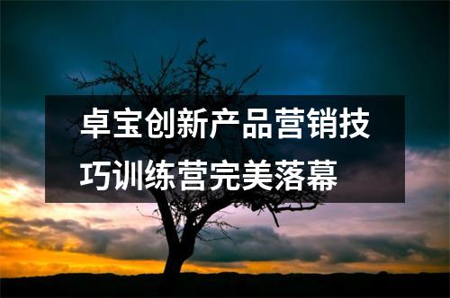 卓宝创新产品营销技巧训练营完美落幕
