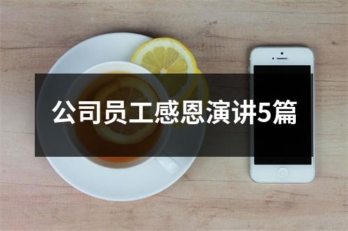 公司员工感恩演讲5篇
