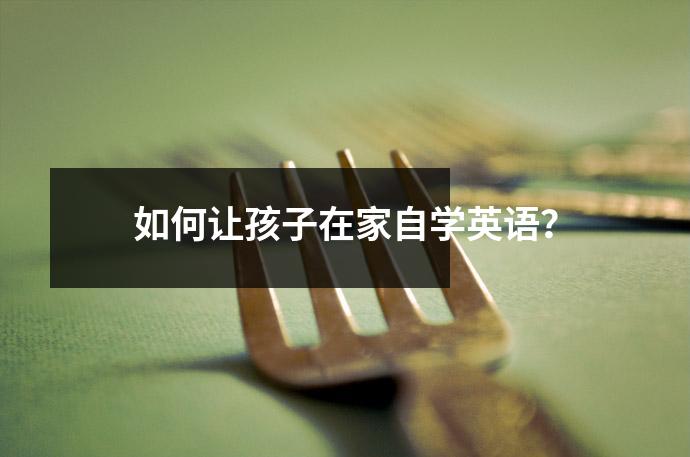 如何让孩子在家自学英语?