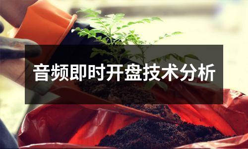 音频即时开盘技术分析