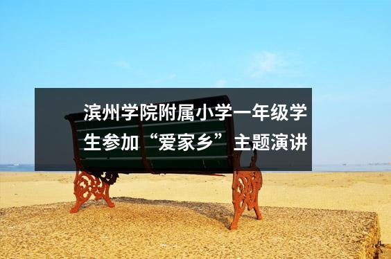 滨州学院附属小学一年级学生参加“爱家乡”主题演讲