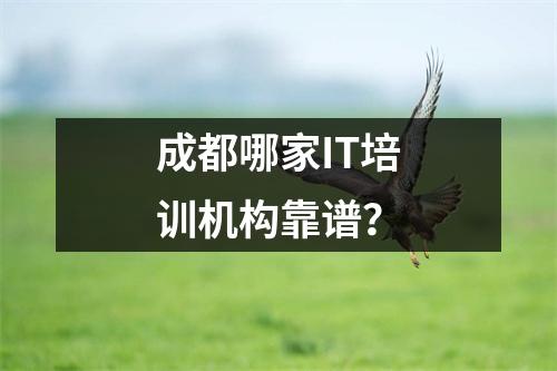 成都哪家IT培训机构靠谱?