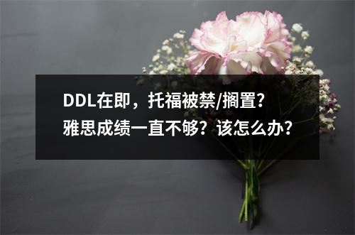 DDL在即,托福被禁/搁置?雅思成绩一直不够?该怎么办?