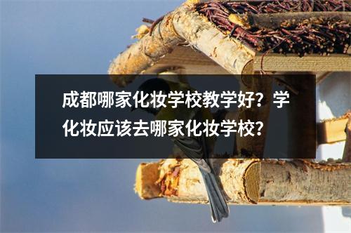 成都哪家化妆学校教学好?学化妆应该去哪家化妆学校?