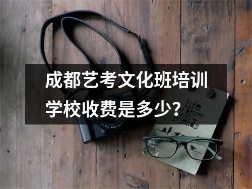 成都艺考文化班培训学校收费是多少?