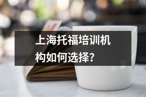 上海托福培训机构如何选择?