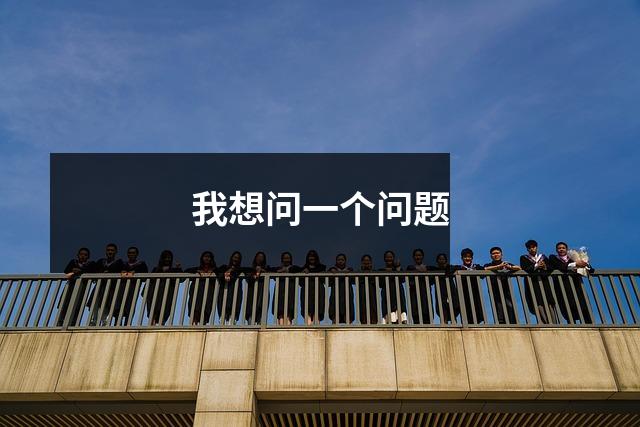 我想问一个问题