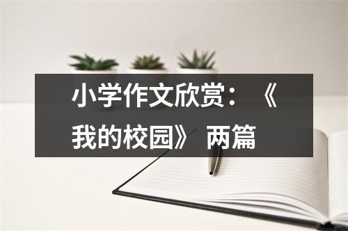 小学作文欣赏:《我的校园》 两篇