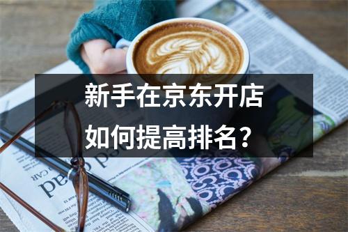 新手在京东开店如何提高排名?