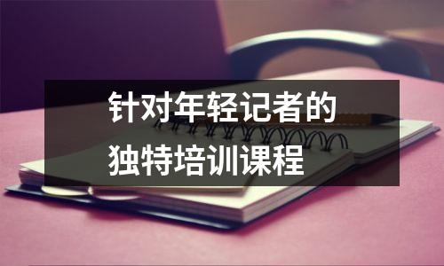 针对年轻记者的独特培训课程