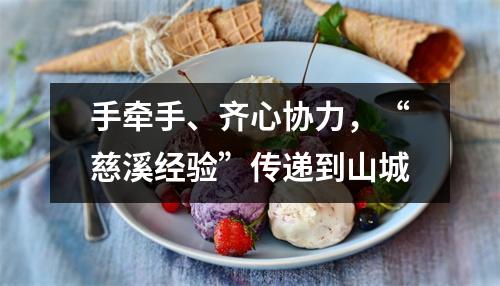 手牵手、齐心协力,“慈溪经验”传递到山城
