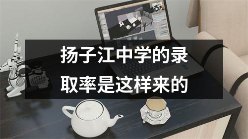 扬子江中学的录取率是这样来的
