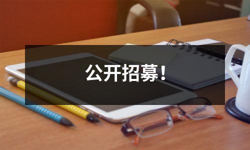 公开招募!