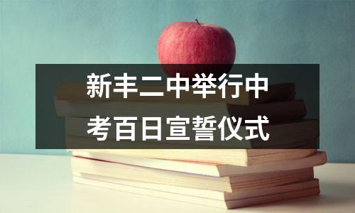 新丰二中举行中考百日宣誓仪式