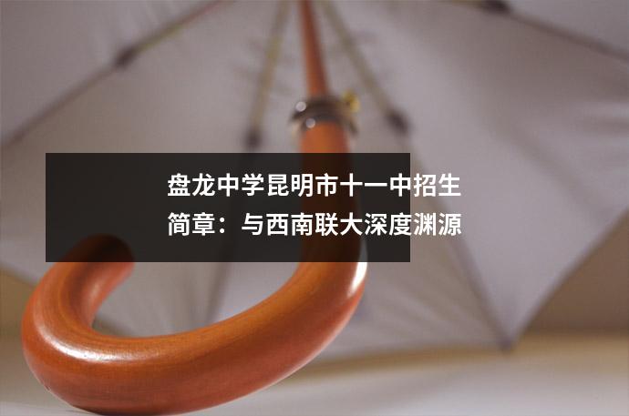 盘龙中学昆明市十一中招生简章:与西南联大深度渊源