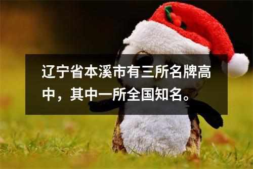 辽宁省本溪市有三所名牌高中,其中一所全国知名。