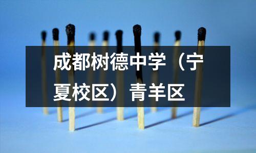 成都树德中学(宁夏校区)青羊区