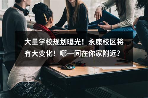 大量学校规划曝光!永康校区将有大变化!哪一间在你家附近?