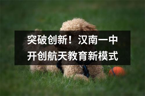 突破创新!汉南一中开创航天教育新模式