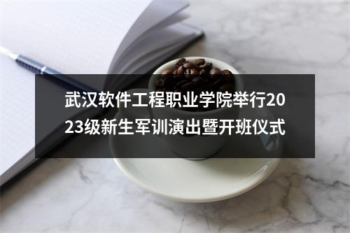 武汉软件工程职业学院举行2023级新生军训演出暨开班仪式